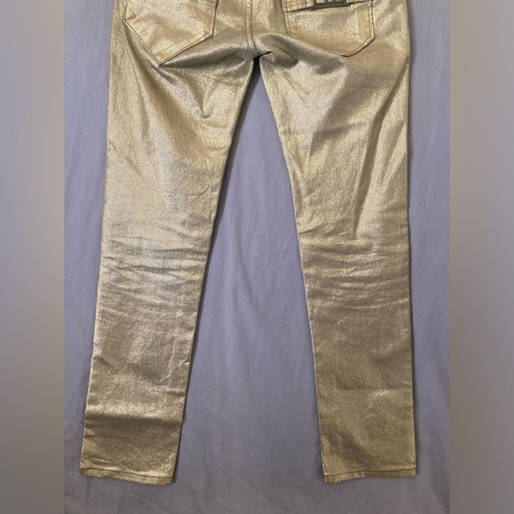 fornarina jeans Women’s Size 28 Gold Clubbing Jeans - Picture 10 of 12